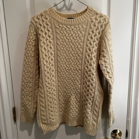 Forever 21 Sweaters - Cream Colored Cable Knit Sweater